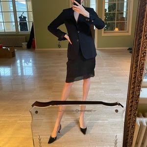 Costume National black fitted blazer